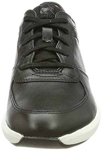 Clarks Un Rio Sprint, Zapatillas Mujer, Black Combi Lea, 39 EU