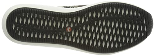 Clarks Un Rio Strap, Zapatillas Mujer, Piel sintética Combi de Color Negro, 39 EU