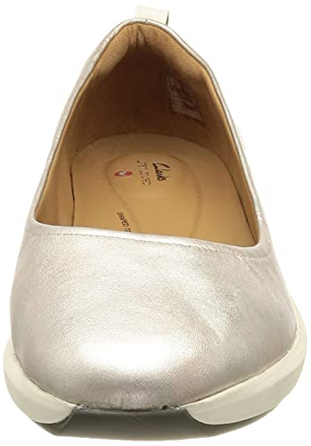 Clarks Un Rio Vibe, Zapatillas Mujer, Platinum, 40 EU