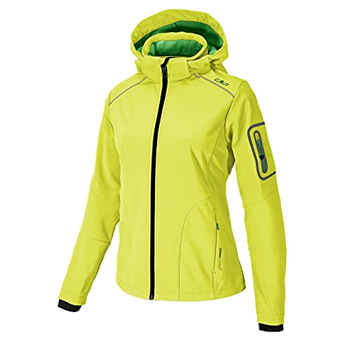 CMP 3A05396, Chaqueta de acampada y senderismo para Mujer, Verde Lima (E140), S (Talla Fabricante: D38)