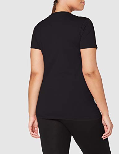 CMP Camiseta de Mujer Monocolor 100% algodón con Logotipo 30d6406p, Mujer, Camiseta, 30D6406P, Negro, D34