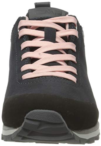 CMP – F.lli Campagnolo Elettra Low Wmn Hiking Shoe WP, Zapatillas de Senderismo Mujer, Negro Antracite Pastel Pink 70ue, 40 EU