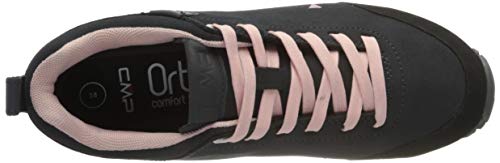 CMP – F.lli Campagnolo Elettra Low Wmn Hiking Shoe WP, Zapatillas de Senderismo Mujer, Negro Antracite Pastel Pink 70ue, 40 EU