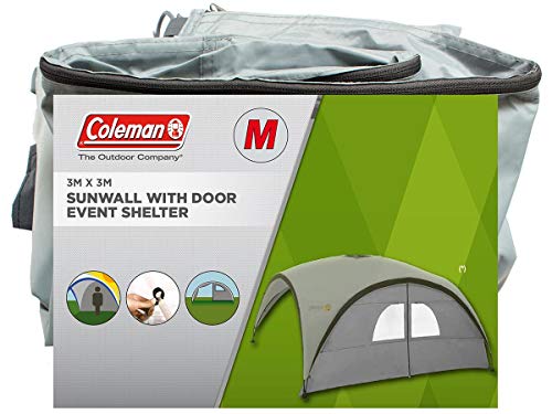 Coleman para Paredes Laterales Event Shelter M y Event Shelter Pro M 3 x 3 m, cenador Lateral con Puerta y Ventana, protección Solar, Impermeable