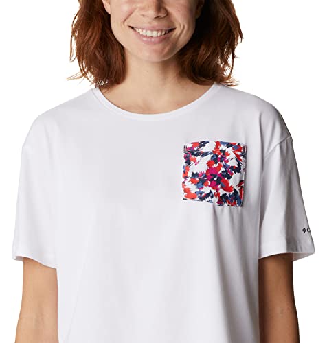 Columbia Alpine Way Camiseta de Manga Corta con Logo para Mujer