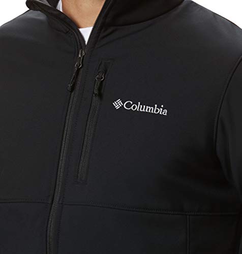 Columbia Ascender Softshell Chaqueta Resistente al Agua y al Viento Shell, Negro, L para Hombre