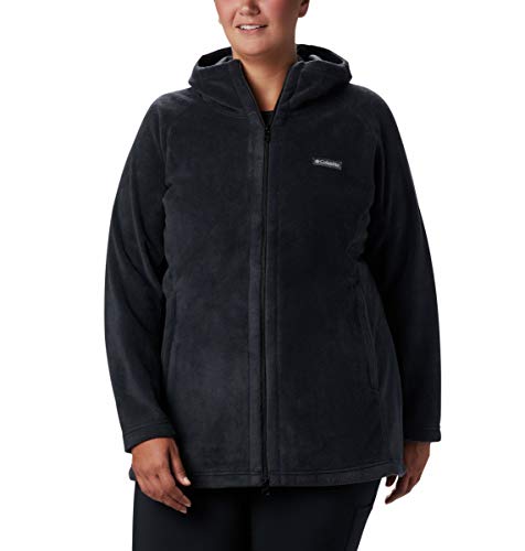 Columbia Benton Springs II Long Hoodie Sudadera con Capucha, Negro, XS para Mujer