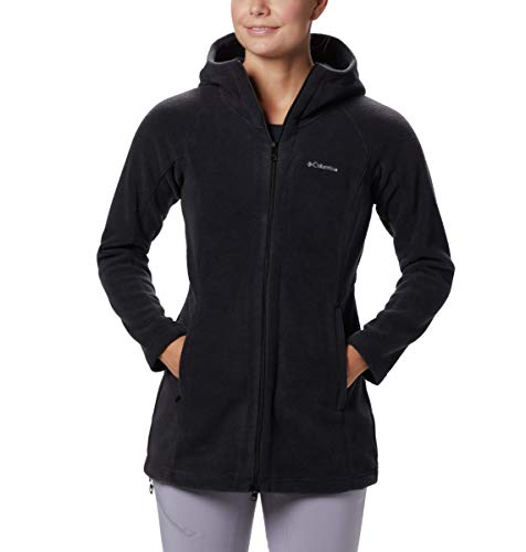 Columbia Benton Springs II Long Hoodie Sudadera con Capucha, Negro, XS para Mujer