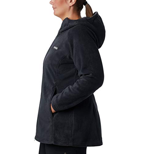 Columbia Benton Springs II Long Hoodie Sudadera con Capucha, Negro, XS para Mujer