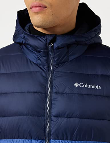 Columbia Buck Butte Insulated Hooded Chaqueta Aislante con Capucha, Hombre, Night Tide, Collegiate Navy, L