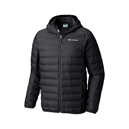 Columbia Chaqueta de plumón con Capucha para Hombre, Lake 22 Down Insulted Jacket, Negro, Talla XL