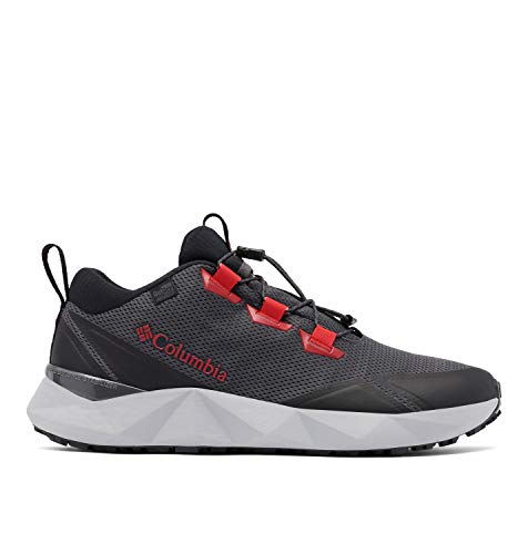 Columbia Facet 30 Outdry, Zapatillas para Caminar Hombre, Negro y Rojo Brillante, 44.5 EU