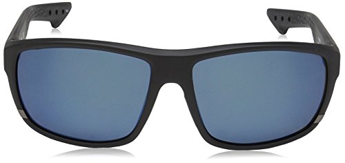 Columbia Gafas de sol ovales polarizadas Airgill Lite para hombre, negro mate / azul, 60 mm