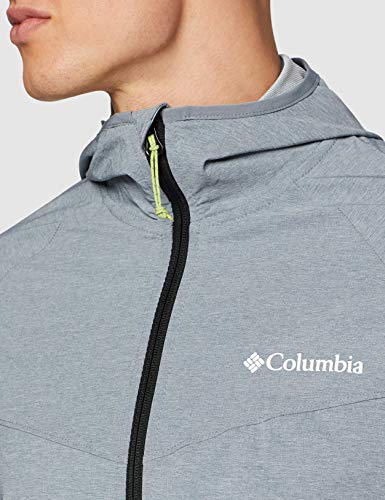 Columbia Heather Canyon, Chaqueta Softshell, Hombre, Gris (Grey Ash Heather), L