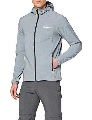 Columbia Heather Canyon, Chaqueta Softshell, Hombre, Gris (Grey Ash Heather), L