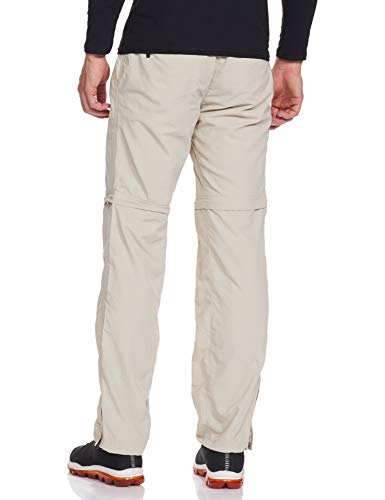 Columbia Mujer Pantalón Convertible, Silver Ridge, Beige (Fossil), Talla: 40