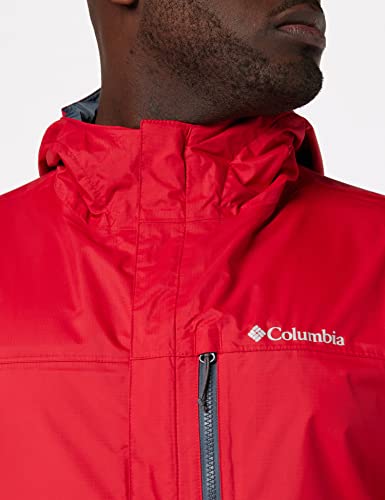 Columbia Pouring Adventure II Chaqueta con Capucha, Hombre, Rojo (Mountain Red), S