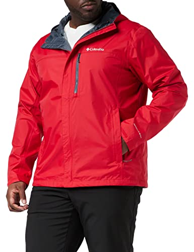 Columbia Pouring Adventure II Chaqueta con Capucha, Hombre, Rojo (Mountain Red), S