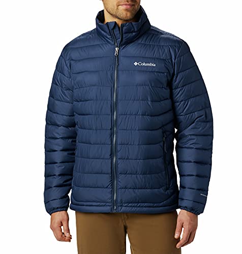 Columbia Powder Lite , Chaqueta Hombre, Azul (Collegiate Navy), XL