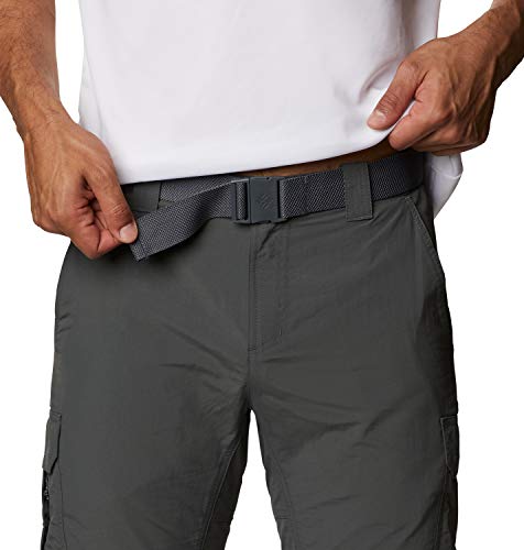 Columbia Silver Ridge II Convertible , Pantalones de senderismo convertibles Hombre, Gris (Grill), 32W/30L