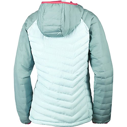 Columbia Sportswear Company Ltd Powder Lite Mujer con Capucha para Hombre, Mujer, Color Spray/Dusty Green, tamaño L