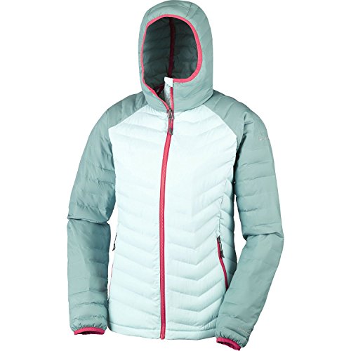 Columbia Sportswear Company Ltd Powder Lite Mujer con Capucha para Hombre, Mujer, Color Spray/Dusty Green, tamaño L