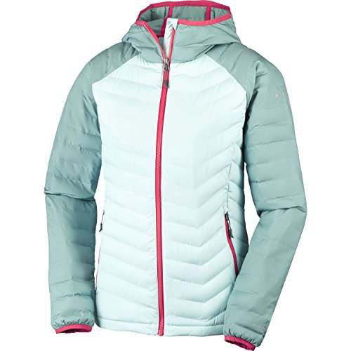 Columbia Sportswear Company Ltd Powder Lite Mujer con Capucha para Hombre, Mujer, Color Spray/Dusty Green, tamaño L