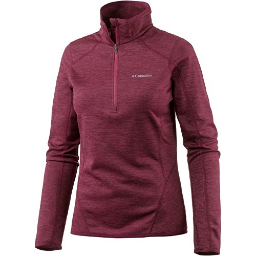 Columbia Sportswear Company Ltd Sapphire Mujer Trail Forro Polar con Media Cremallera, Mujer, Color Red Orchid, tamaño L