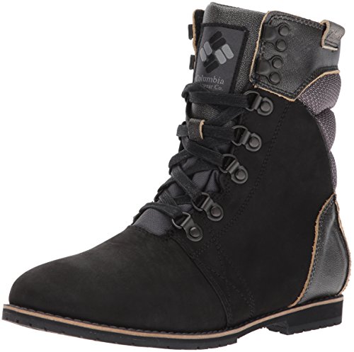 Columbia Twentythird Ave WP Mid, Botas de Nieve Mujer, Negro (Black/Ti Grey Steel), 36.5 EU