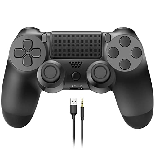 Controller PS -4,Wireless Controller para PS -4,con Joystick /Vibración Dual /Panel Táctil,Altavoz Incorporado y Conector para Auriculares de 3,5 mm,Diseño Ergonómico,Compatible con PS -4/Pro/Slim/PC