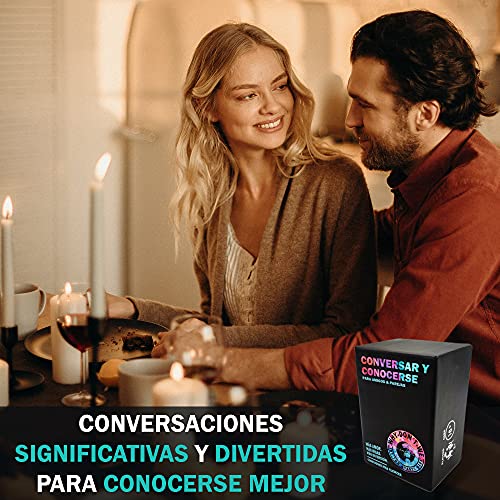 Conversar y Conocerse - 120 Tarjetas con Preguntas, Conversaciones, Juegos y más - Juego Divertido y romántico para Parejas