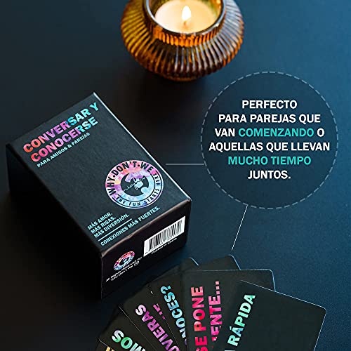 Conversar y Conocerse - 120 Tarjetas con Preguntas, Conversaciones, Juegos y más - Juego Divertido y romántico para Parejas