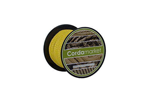 Cordamarket driza trenzada 3 mm dyneema 100% sk75 amarillo 15 mts