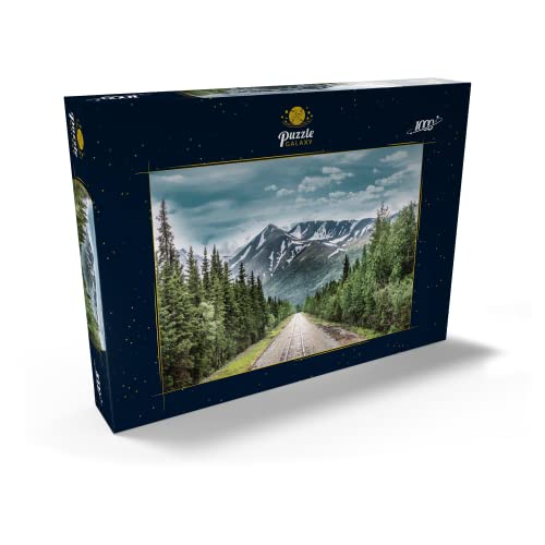 Cordillera Y Línea De Ferrocarril En El Parque Nacional De Denali En Alaska - Premium 1000 Piezas Puzzles - Colección Especial MyPuzzle de Puzzle Galaxy