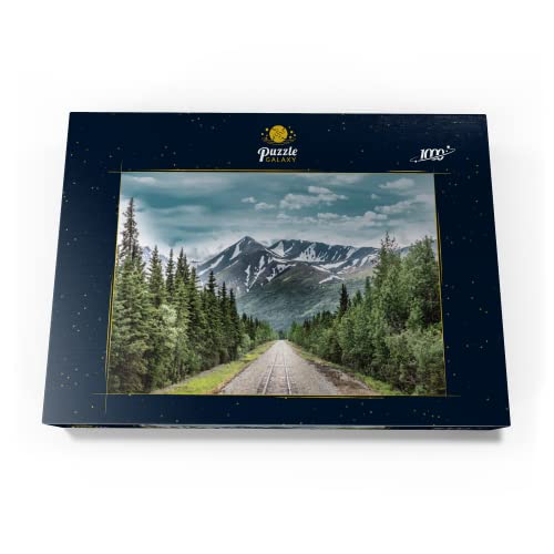 Cordillera Y Línea De Ferrocarril En El Parque Nacional De Denali En Alaska - Premium 1000 Piezas Puzzles - Colección Especial MyPuzzle de Puzzle Galaxy