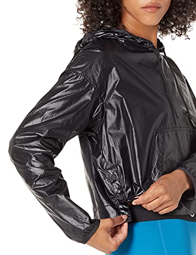 Core 10 Water-Resistant Patch Front Pocket Anorak Jacket anoraks, Negro, S (4-6)