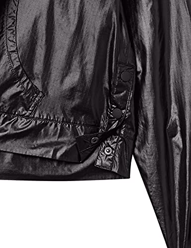 Core 10 Water-Resistant Patch Front Pocket Anorak Jacket anoraks, Negro, S (4-6)