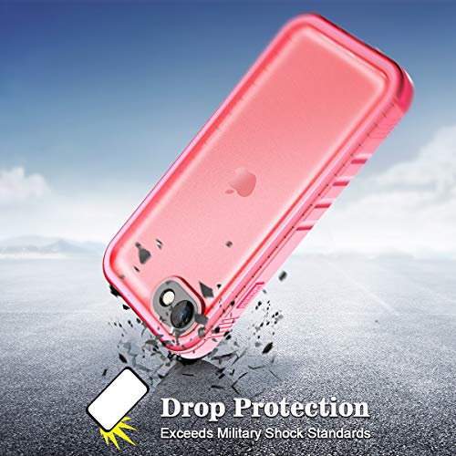 Cozycase Funda iPhone SE/iPhone 8/iPhone 7 Impermeable Antigolpes - 360 Grado Completa/Militar/Integral 【2m Anticaida Resistente 】 Carcasa Agua Sumergible Acuatica Estanca Antipolvo Waterproof Case