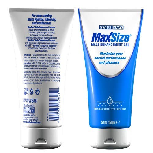 Crema MaxSize - Mejora El Rendimiento Íntimo - Aumenta La Talla Del Miembro Durante Las Relaciones - Da Lo Mejor De Tí En Las Relaciones - 148ml