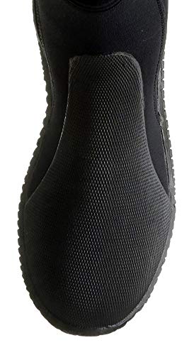 Cressi Isla Botas de Buceo con Suela y Cremallera, 5mm, Unisex Adulto, Negro (Black/Black), XL