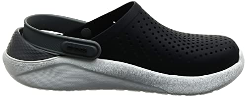 Crocs Literide Clog, Zuecos Unisex Adulto, Black/Smoke, 41/42 EU