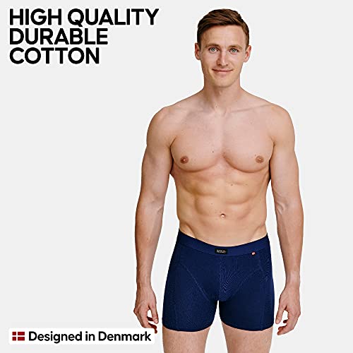 DANISH ENDURANCE Bóxers para Hombres Pack de 3 (Azul Marino, X-Large)