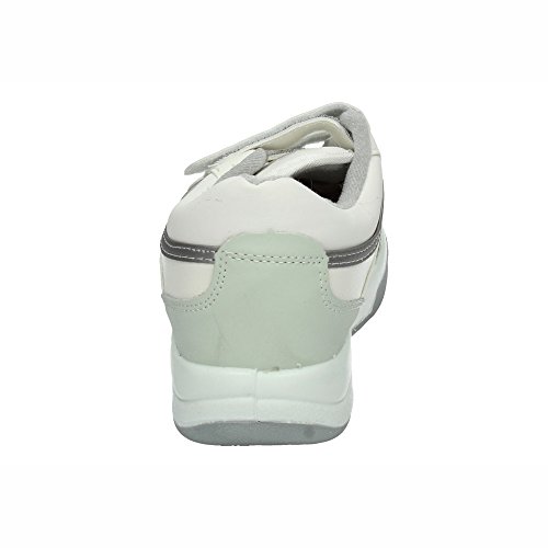 DEMAX P802-8B Playeras con Velcro Hombre Deportivos Blanco 41