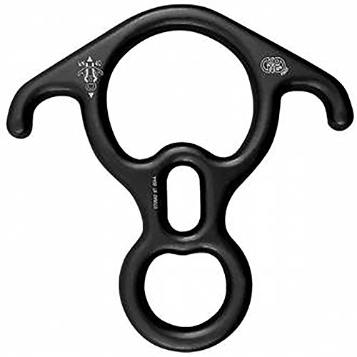 Desconocido Kong Big 8" ALU-rapelador Aluminio-anodizado Accesorio asegurador, Adultos Unisex, Negro (Negro), Talla Única