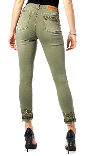 Desigual Pant_Oneil Pantalones, Verde (Verde Militar 4003), 38 (Talla del Fabricante: 36) para Mujer