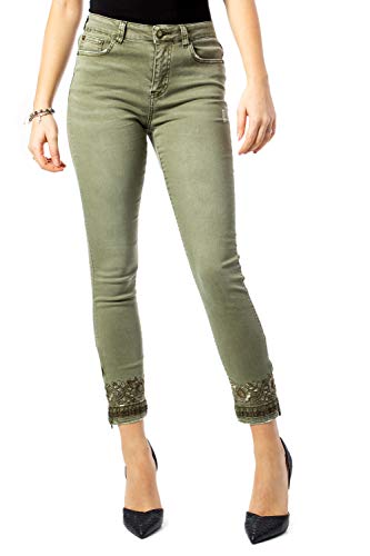 Desigual Pant_Oneil Pantalones, Verde (Verde Militar 4003), 38 (Talla del Fabricante: 36) para Mujer