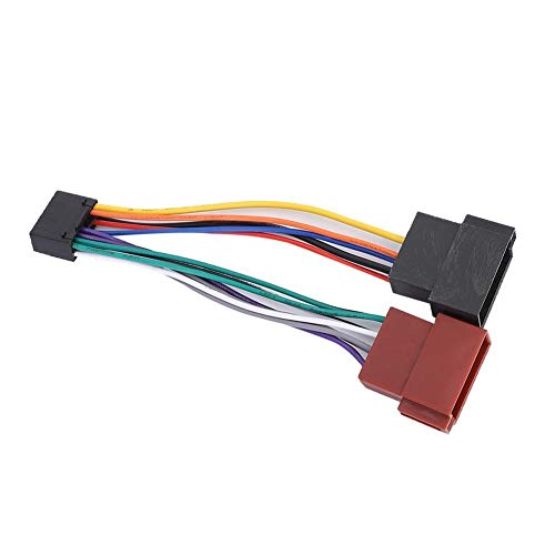 dgtrhted Adaptador de Conector de arnés de arnés Femenino de 16 Pines ISO para Kenwood NC