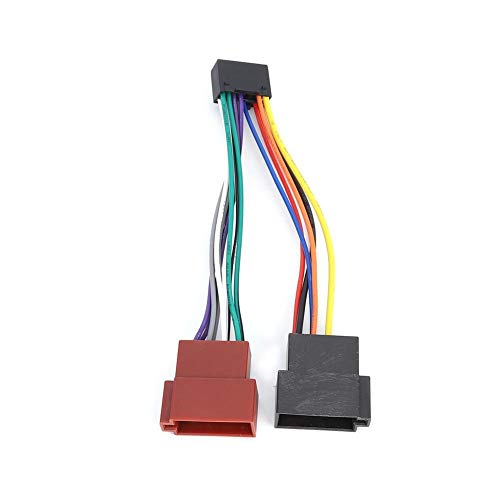 dgtrhted Adaptador de Conector de arnés de arnés Femenino de 16 Pines ISO para Kenwood NC