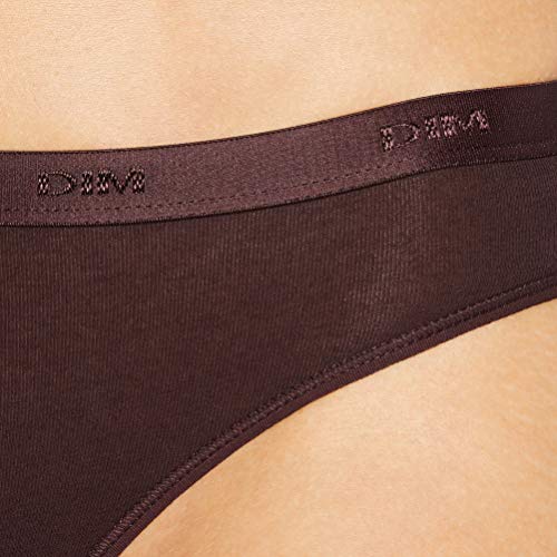 Dim Slip Les Pockets Coton Ecodim X6 Lencería, Lote De Moda Rojo, 44/46 (Pack de 6) para Mujer