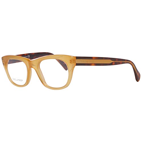 DSQUARED2 D Squared Brillengestelle DQ5119 040-49-20-145 Monturas de Gafas, Amarillo (Gelb), 49.0 para Mujer